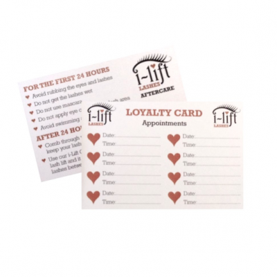 i-lift aftercare cards